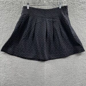 Womens Jacquard Skater Skirt 6 Geometric Pleated Dark Academia Preppy Career
